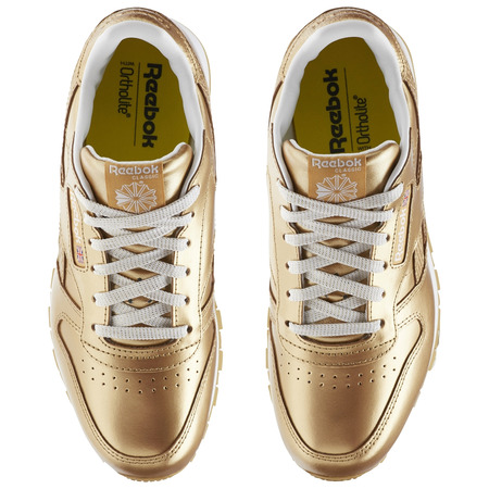 Reebok Classic Leather Metallic Brass Junior