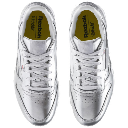 Reebok Classic Leather Metallic Silver Junior