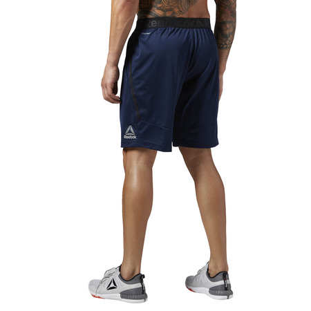 Reebok M Workout Ready Stacked Logo Short (collegiate navy)