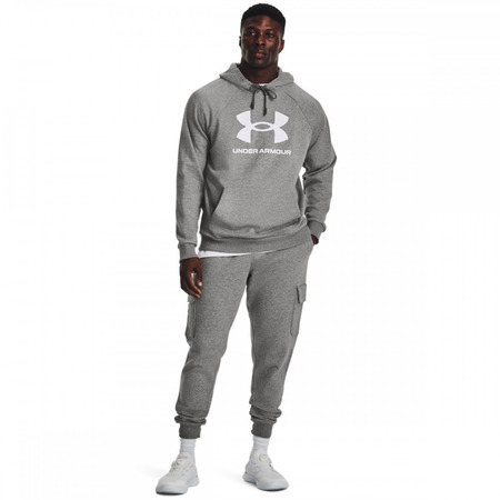 Sudadera Capucha UA Rival Fleece Logo "Grey"
