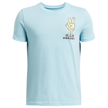 Camiseta Niño/Niña UA Boys’ Peace Love UA Logo "Stream-Sonic Yellow"