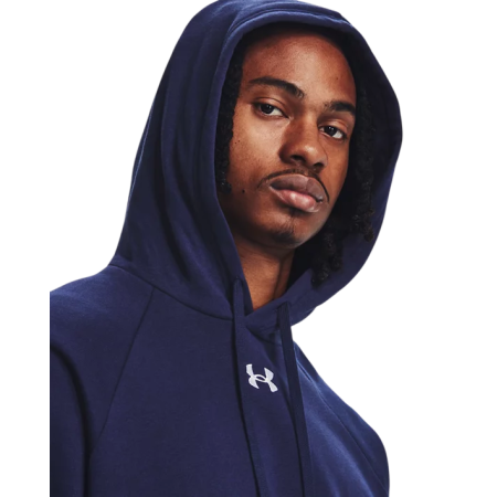 Sudadera con Capucha UA Men´s Rival Fleece "Midnight Navy-White"
