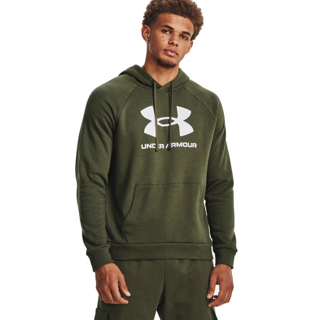 Sudadera UA Men's Rival Fleece Logo Hoodie "Marine OD Green"