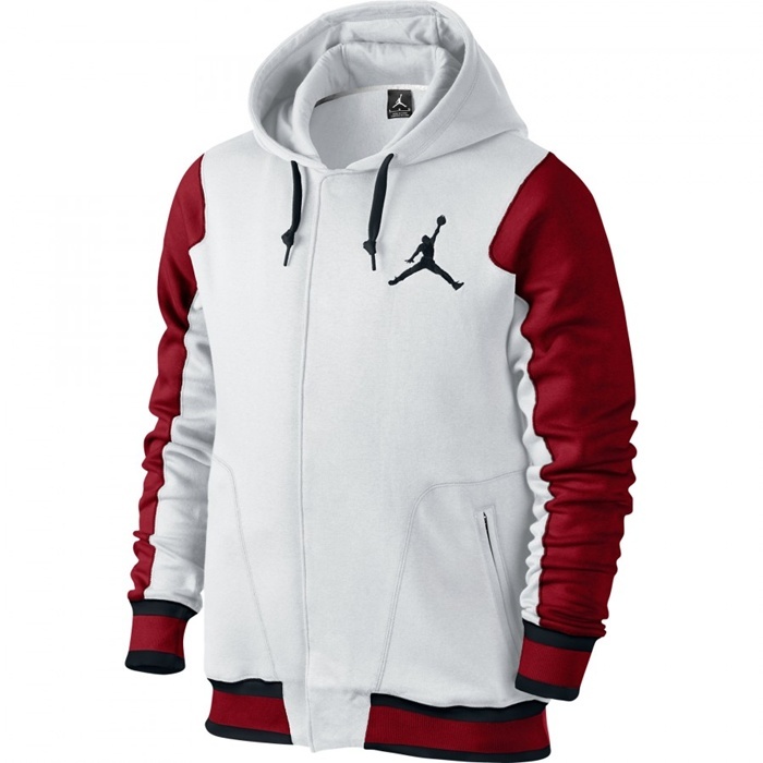 sudadera jordan roja hombre