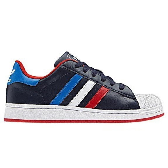 Adidas Superstar 2 J (marino/blanco/azul/rojo)