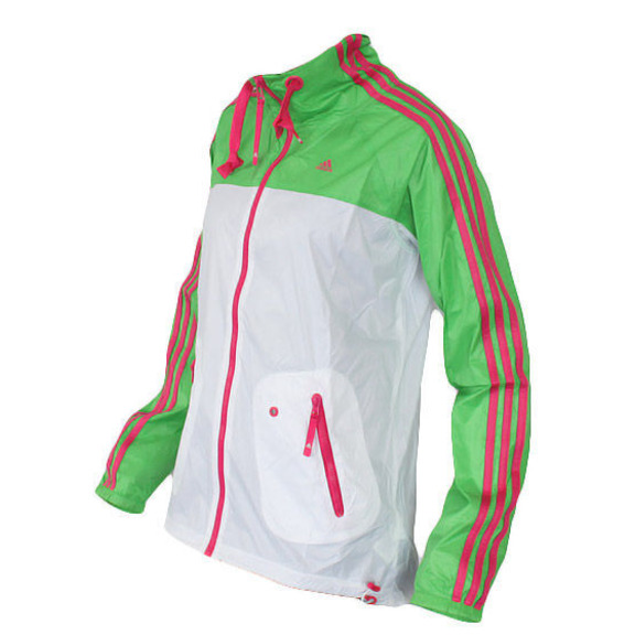 Chaqueta Adidas Reload Windbreaker Q2 (blanco/verde/rosa)