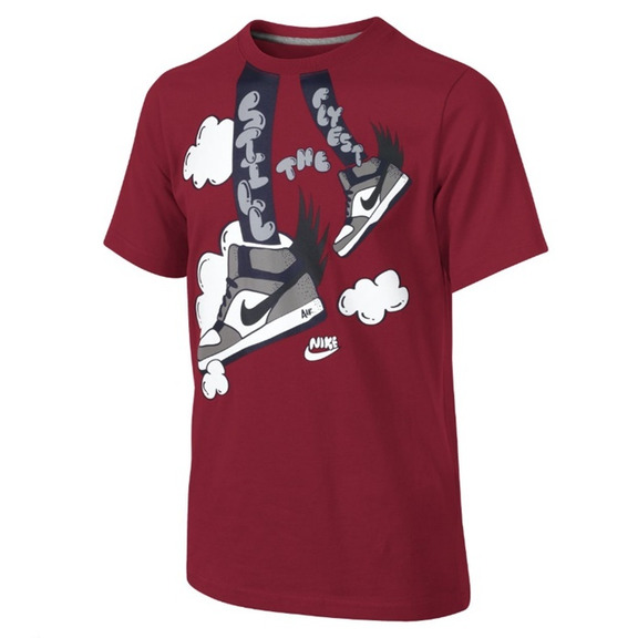 Nike Camiseta Bball Sneaker DNA (8-15 años)(654/rojo)
