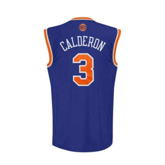 Adidas Camiseta Réplica Calderón #3# Knicks (azul/naranja)