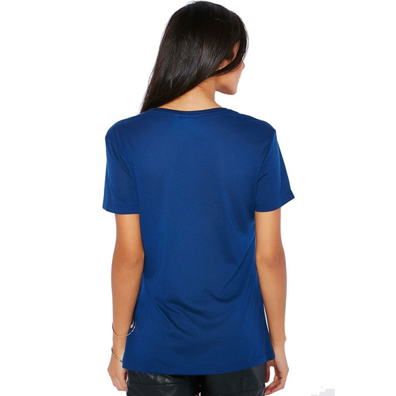 Adidas Originals Mujer Camiseta Superstar Linear  (marino)