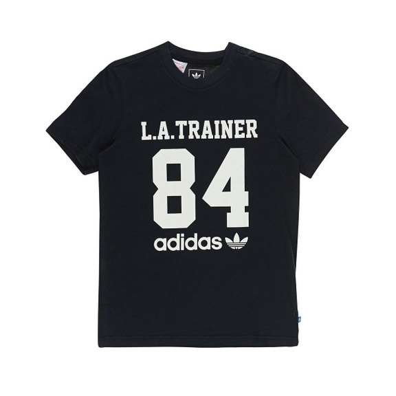 Adidas Originals Junior Camiseta L.A Trainer Logo Essentials (marino/blanco)