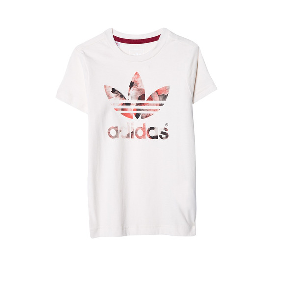 Adidas Originals Junior Camiseta Logo Trefoil Flower  (blanco crema)