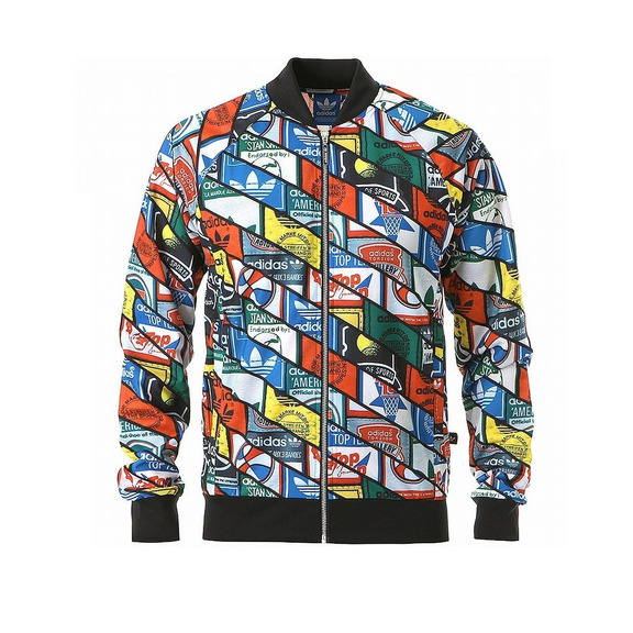 Adidas Originals Chaqueta Superstar Tongue Labels All Over Print (multicolor)