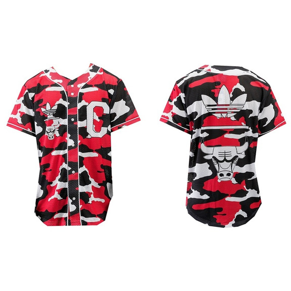 Adidas Beisbolera Chicago Bulls (rojo/negro/blanco)