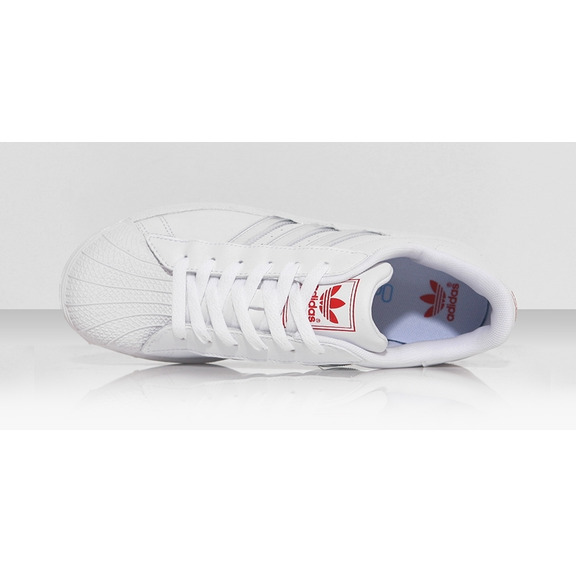 Adidas Superstar 2 IS K (36-40)(blanco/rojo/multicolor)