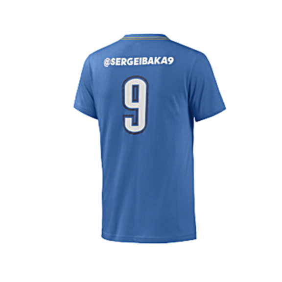 Adidas Camiseta Serge Ibaka Nº GFX Twitter (azul/blanco)