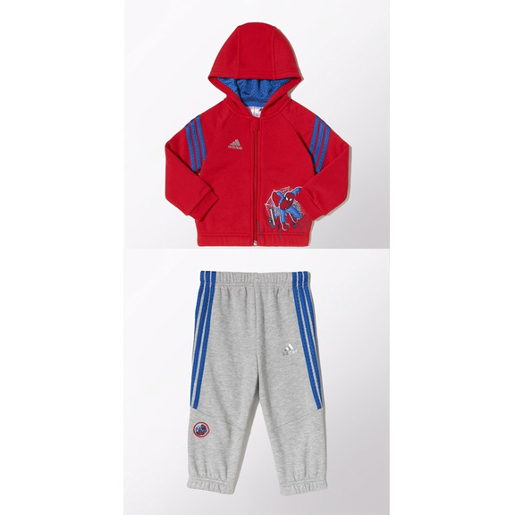 Adidas Chandal Capucha Bebé Marvel Spider-Man (rojo/azul/gris)