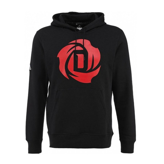 Adidas Sudadera D-Rose Logo (negro/rojo)