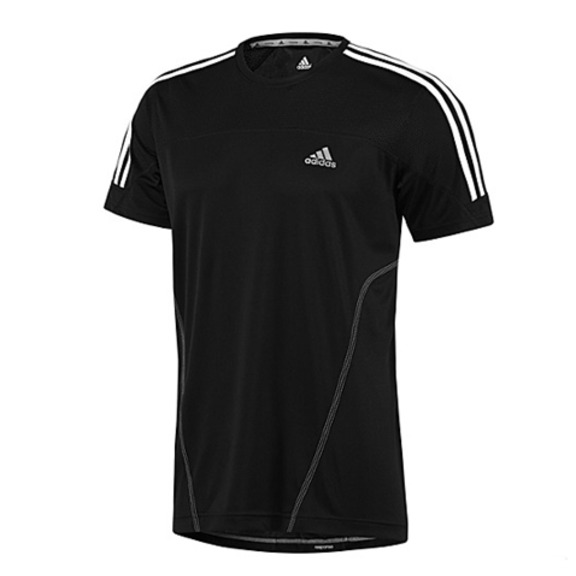 Adidas Camiseta Response 3-Stripes Tee (negro)