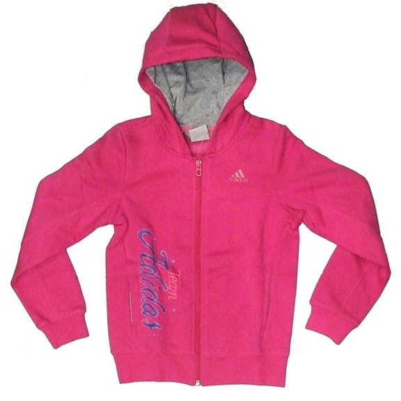 Adidas Sudadera Young Girl Full Zip (rosado brillante)