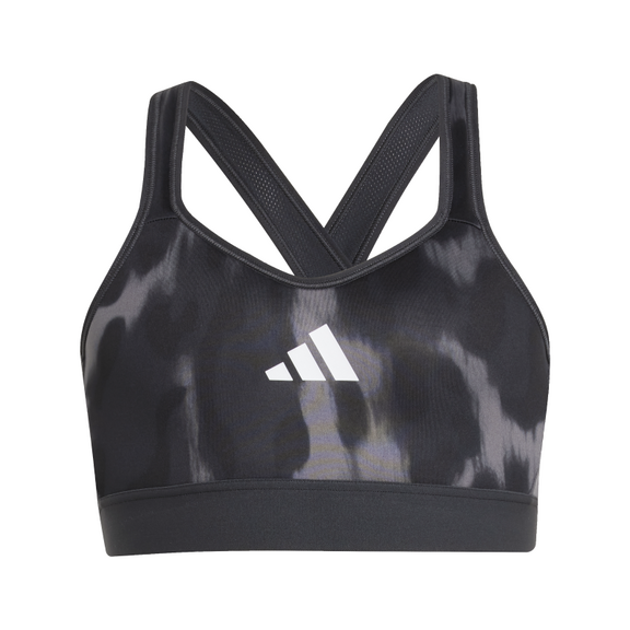 Adidas All Sports Animal-Print Sports Bra Kids "Dark Grey"