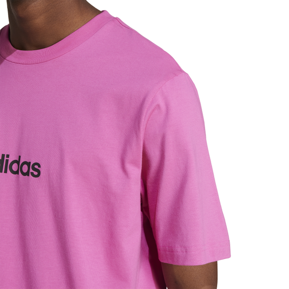 Adidas Essentials Linear Single Jersey Tee "Pink"