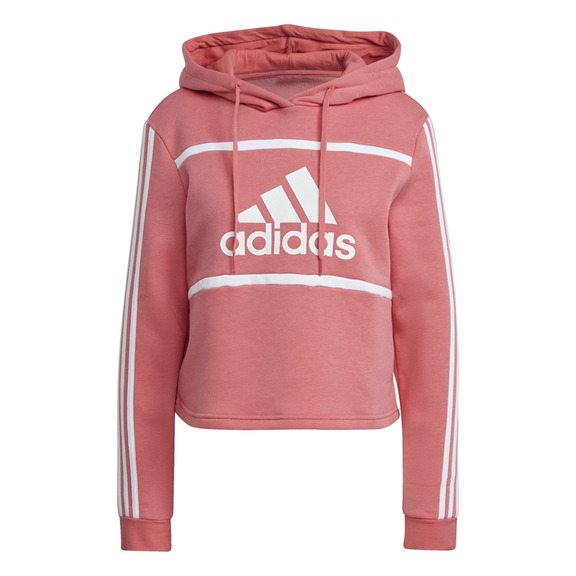 Adidas Essentials Logo Colorblock Fleece Cropped