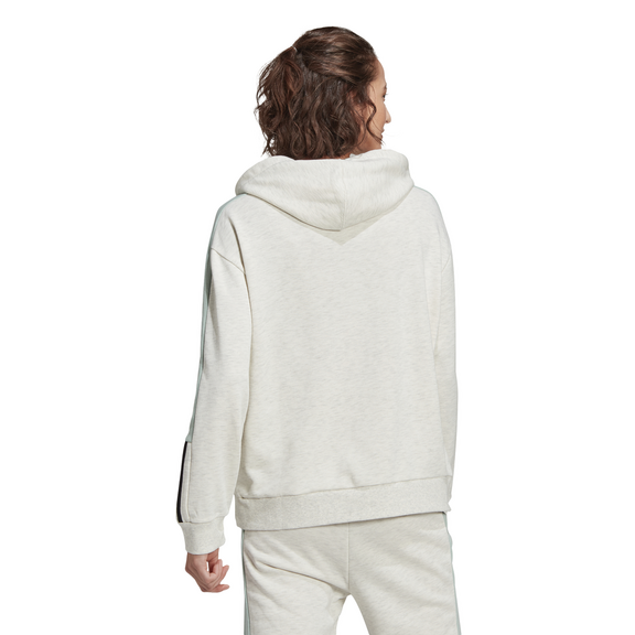 Adidas Essentials Logo Colorblock Hoodie W "Off White"