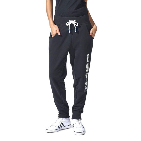 Adidas Originals Pantalón Mujer Logo Essentials Baggy (negro/blanco)