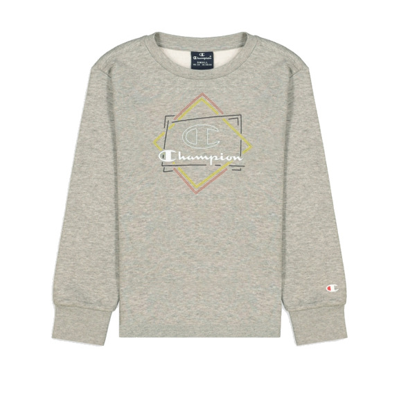 Champion Kids Athletic Long Sleeve Crewneck T-Shirt "Grey"
