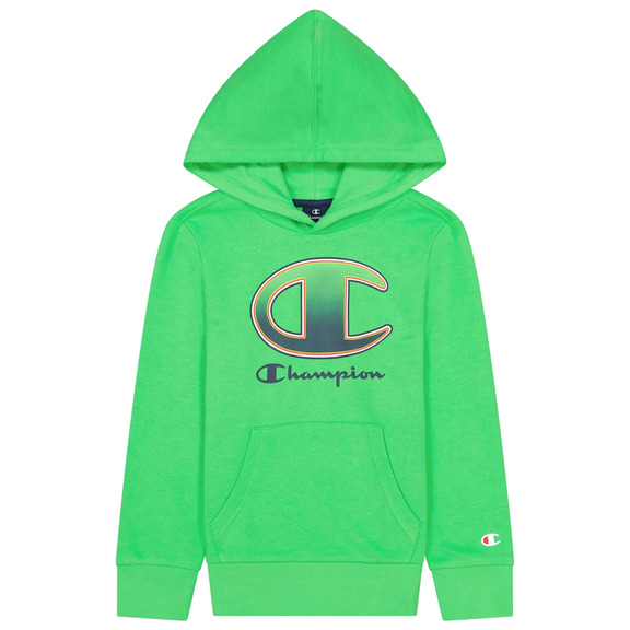 Champion Kids Legacy Logo Print Hoodie "Green"