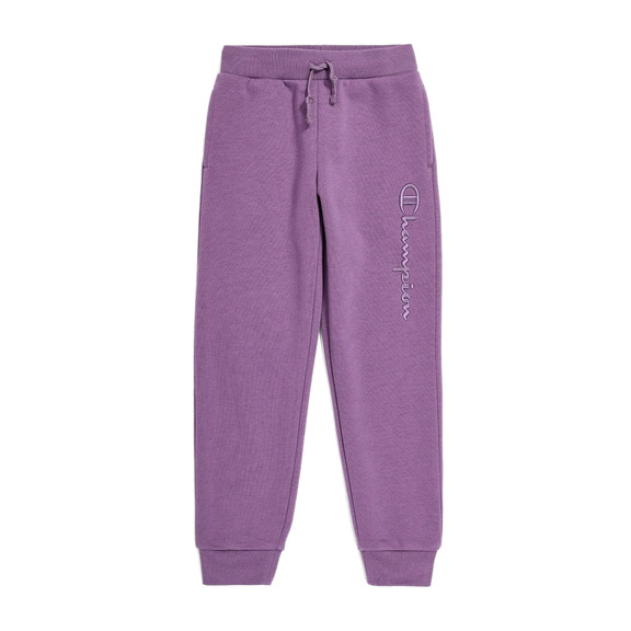 Champion Kids Tonal Logo Embroidered Side Cuff Pants "Lilac"