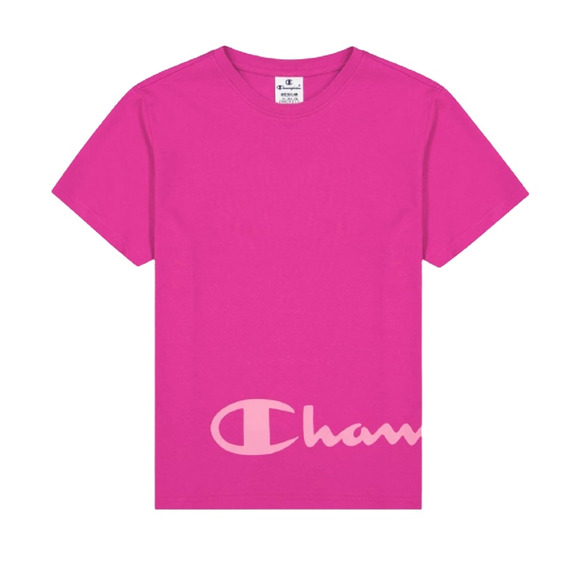 Champion Legacy Cotton T-shirt with Colorful Details "Pink"