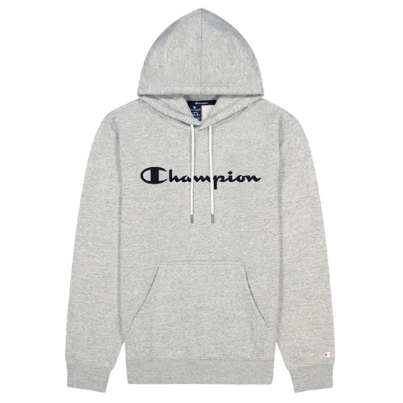 Champion Legacy Script Logo Cotton Terry Hoodie "Light Grey"