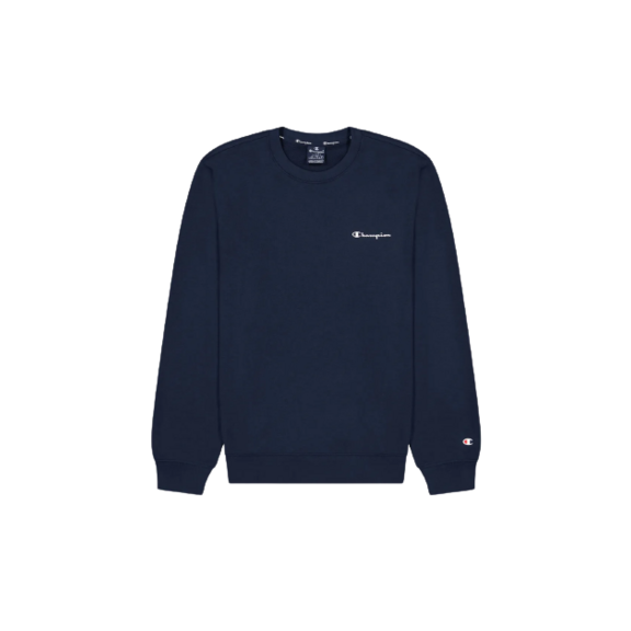 Champion Legacy Small Script Terry Cotton Sweatshirt "Navy"