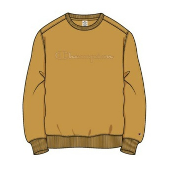 Champion Rochester Tonal Embroidered Fleece Sweatshirt "Gold"