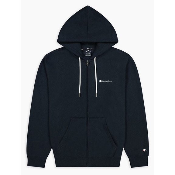 Champion Small Script Logo Print Zip-up Hoodie