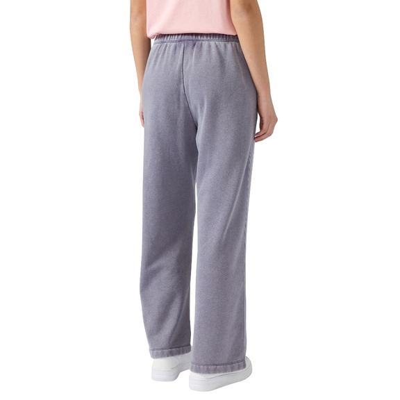Champion Women's Washed Wide Leg Fleece Pants Icons "Dark Mauve"