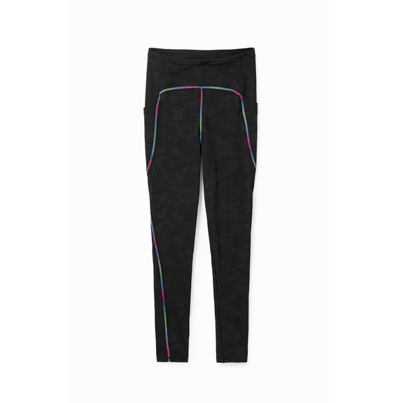 Desigual Contrasting Sport Leggings "Black"