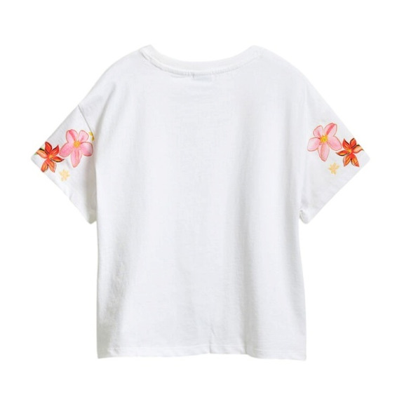 Desigual Flower knot t-shirt "White"