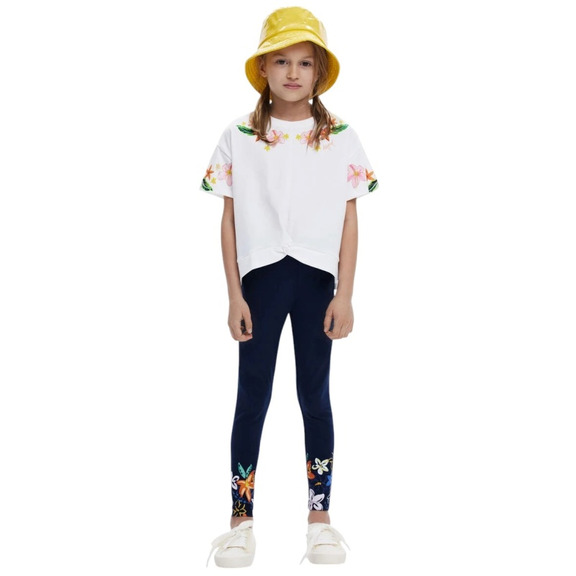 Desigual Leggings flores "Navy"