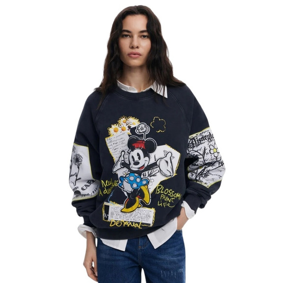 Desigual Minnie Mouse Sweatshirt "Black"