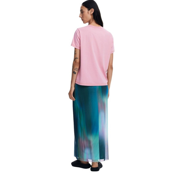 Desigual shiny t-shirt "pale pink"