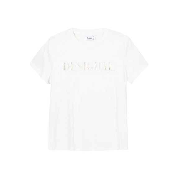 Desigual shiny t-shirt "White"