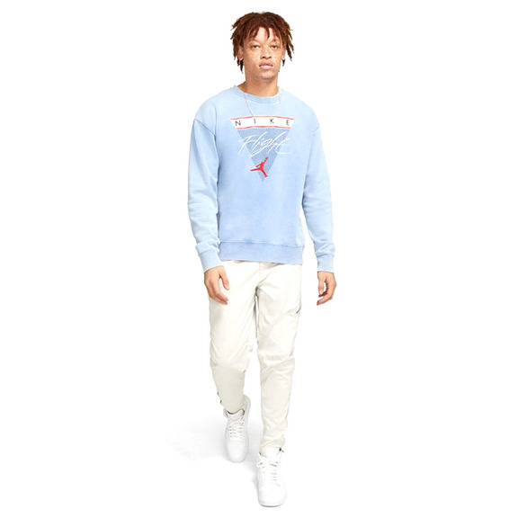 Jordan Flight Fleece Men's Graphic Fleece Crew "Blue"