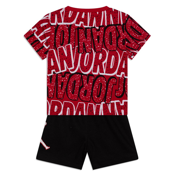 Jordan Infants JDB Play AOP Tee Short Set "Black"