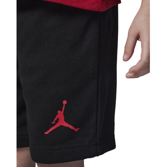 Conjunto Jordan Infants Jumpman Jumbo Tee + Short "Black-Gym Red"