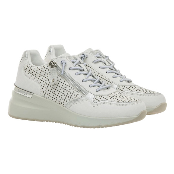 Mustang Sneakers Goa Zip "White-Silver"