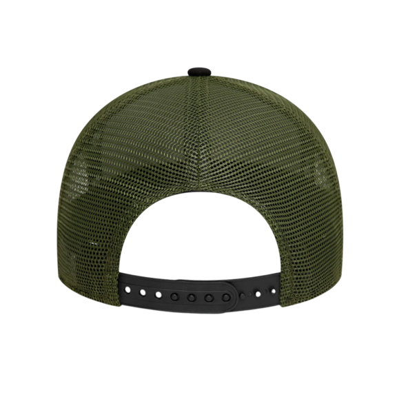 New Era Patch 9FORTY A-Frame Trucker Adjustable Cap "Black"