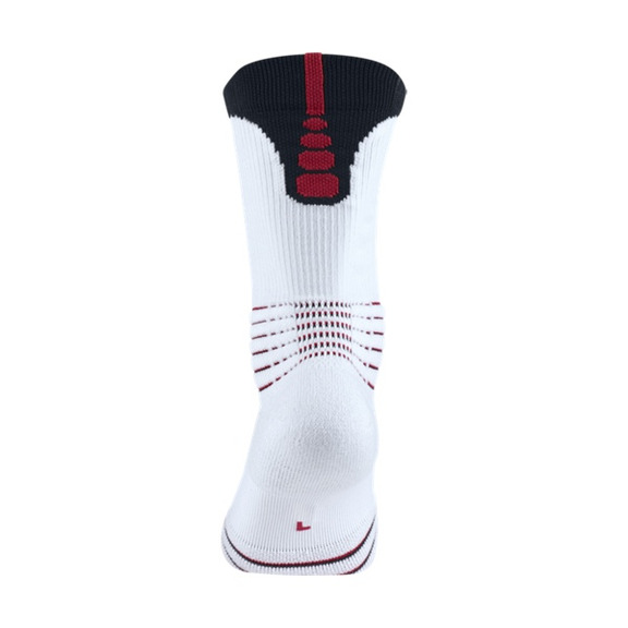 Nike Calcetines Elite Versatility Crew (103/white/dark obsidian/university red)