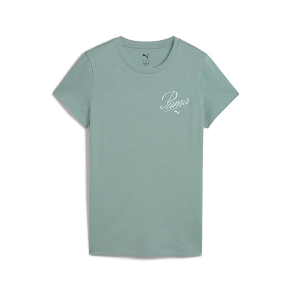 Puma ESS SCRIPT Tee "Green Moon"